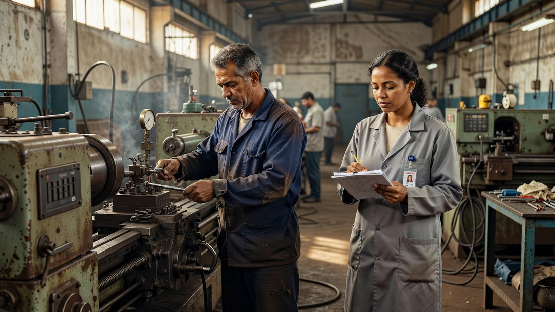 Equipe aplicando gestão de manutenção em fábrica brasileira