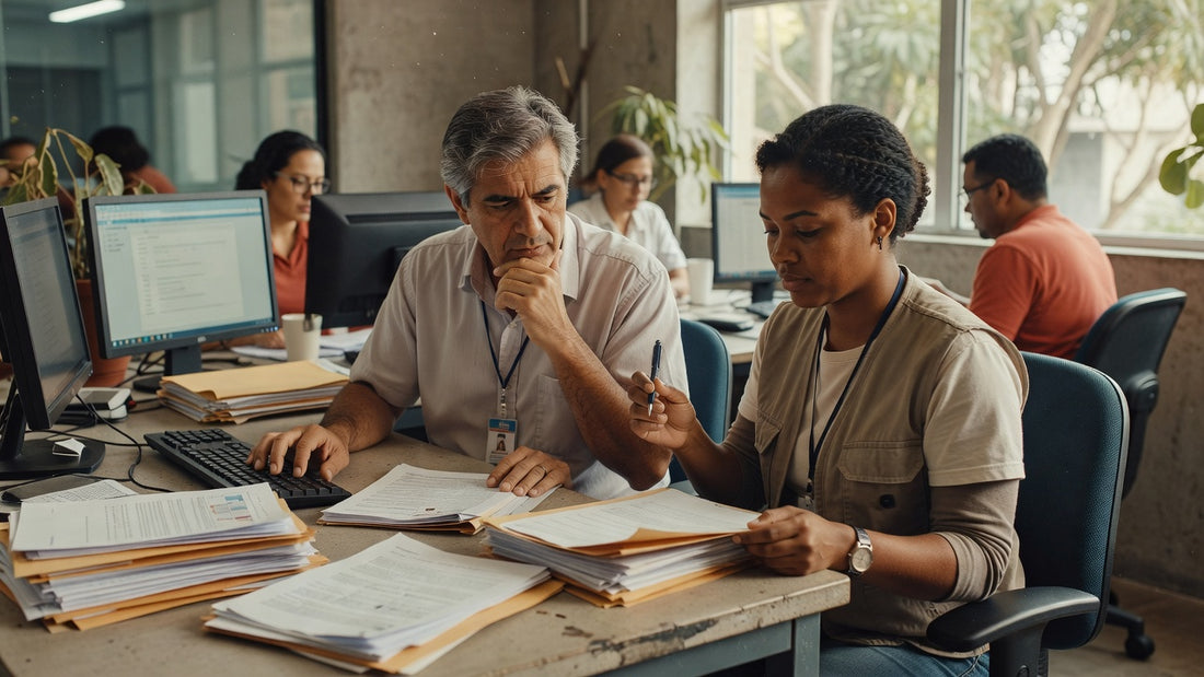Ambiente de escritório organizado para setor administrativo