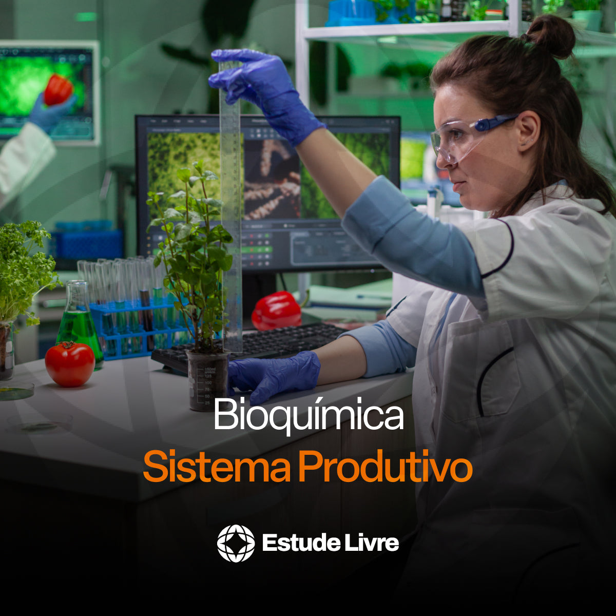 Aplicação da Bioquímica no Sistema Produtivo Industrial explora o uso de microrganismos, enzimas e metabolismo